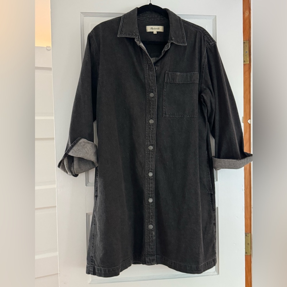 Madewell Black Denim Dress